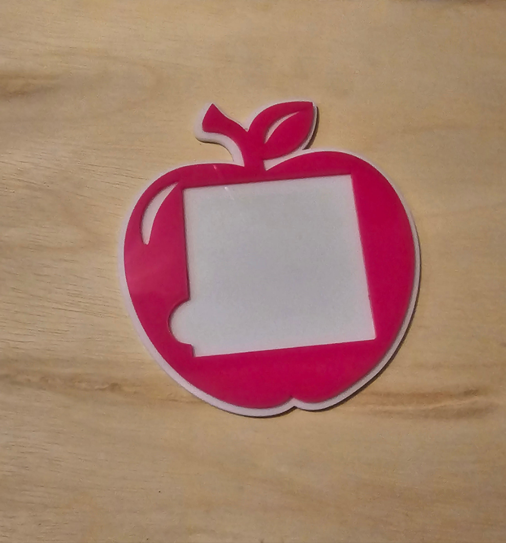 Apple sticky pad holder, Teacher appreciation, Thank you gifts, Gifts for Teachers, Class desk decor, Desk display, Teacher gift