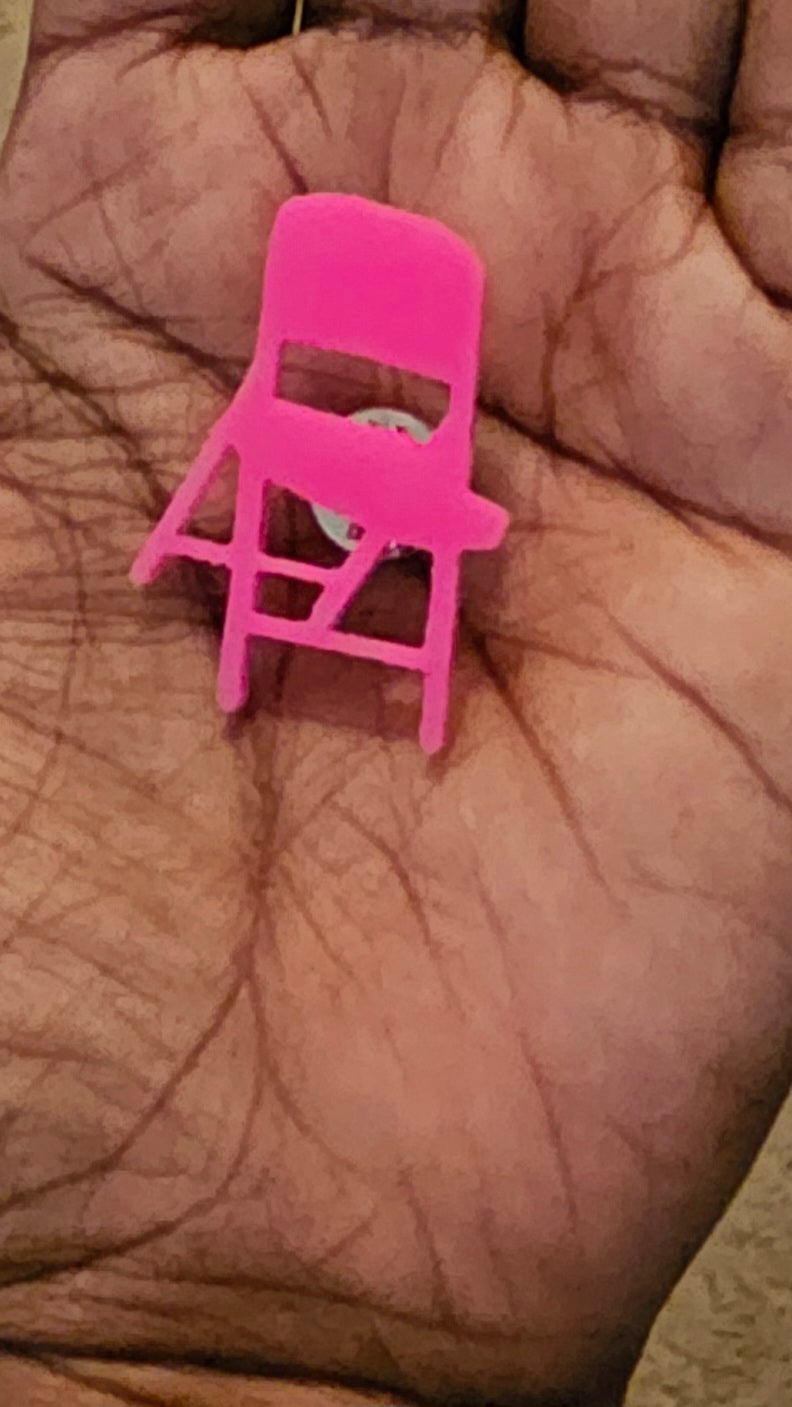 Shirt pin, Pin, Folding Chair pins, Acrylic ChairAlabama Brawl Chair, Gag Gift, Funny Gift, Slammer,  Montogomery, Riverboat, lanyard pin,