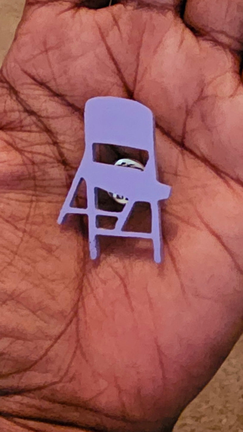 Shirt pin, Pin, Folding Chair pins, Acrylic ChairAlabama Brawl Chair, Gag Gift, Funny Gift, Slammer,  Montogomery, Riverboat, lanyard pin,